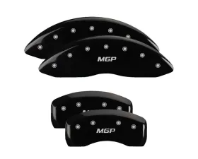 MGP Caliper Covers Set of 4 Black Finish for BMW 330i 2019-2020, T-6061 Aluminum