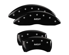 MGP Caliper Covers Set of 4 Black Finish for 2012 Mercedes-Benz C250