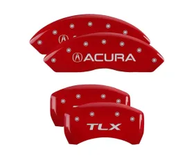 MGP Caliper Covers Set of 4 Red Finish for Acura TLX 2021-2022, 6061-T6 Aluminum