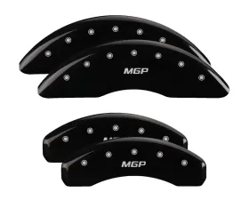 MGP Caliper Covers Set of 4 Black Finish for 2021 Rolls-Royce Ghost, 6061-T6 Aluminum