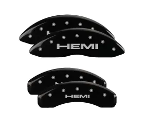 MGP Caliper Covers Front & Rear Brake Caliper Covers with Hemi Engraving 42024S Jeep Wagoneer 2022