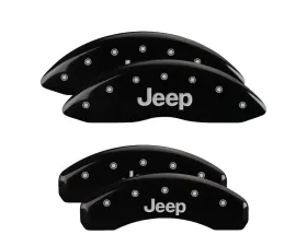 MGP Caliper Covers Front & Rear Brake Caliper Covers with Jeep Engraving 42024S Jeep Wagoneer 2022