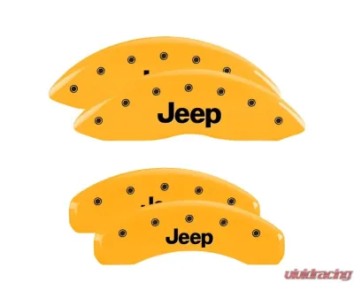 MGP Caliper Covers Front & Rear Brake Caliper Covers with Jeep Engraving 42024S Jeep Wagoneer 2022 - 42024SJEPYL