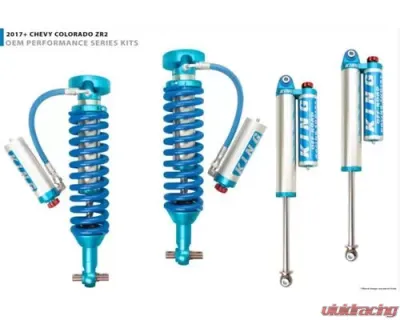 King Shocks Front 2.5 Dia Remote Res Coilover w/Adjuster Pair Chevrolet Colorado ZR2 2017+ - 25001-192A