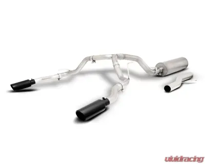 Gibson Performance Stainless Black Elite Cat-Back Dual Split Exhaust System Chevrolet Tahoe | GMC Yukon 5.3L 2021-2022 - 65682B