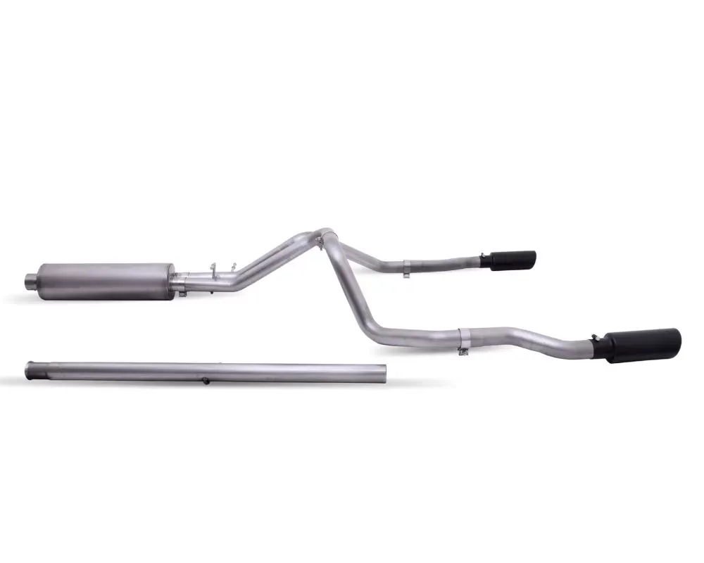 Gibson Performance Stainless Black Elite Cat-Back Dual Extreme Exhaust System Chevrolet Silverado 1500 2019-2022 - 65690B