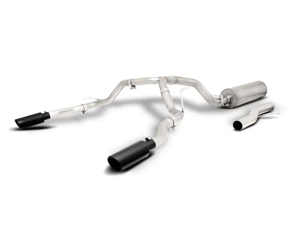 Gibson Performance Stainless Black Elite Cat-Back Dual Split Exhaust System Chevrolet Suburban 1500 | GMC Yukon XL 1500 5.3L 2021-2022 - 65695B