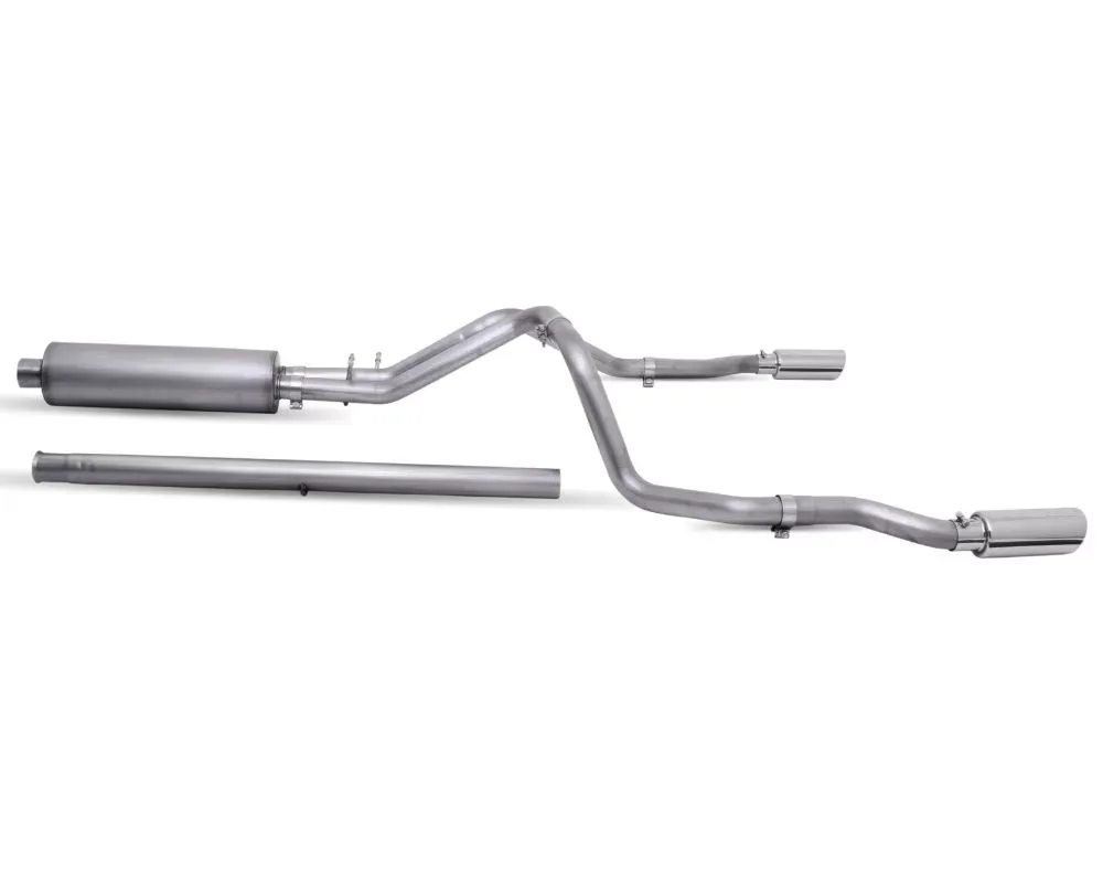 Gibson Performance Stainless Cat-Back Dual Split Exhaust System Chevrolet Silverado 1500 | GMC Sierra 1500 2019-2022 - 65699