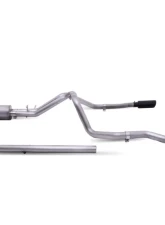 Gibson Performance Stainless Black Elite Cat-Back Dual Split Exhaust System Chevrolet Silverado 3500HD | GMC Sierra 3500HD 2020-2021                                     - 65713B - Image 2