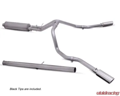 Gibson Performance Stainless Black Elite Dual Extreme Exhaust System Chevrolet Silverado 3500HD | GMC Sierra 3500HD 2020-2021 - 65714B