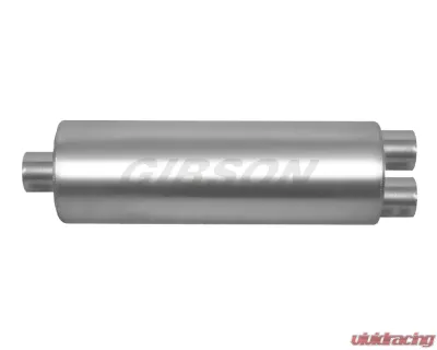 Gibson Performance Stainless SFT Superflow Center/Dual Round Muffler - 758216S