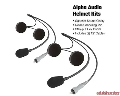 Rugged Radio STX Stereo Complete UTV Communication Kit w/ Alpha Audio Helmet Kit Polaris RZR Pro XP | RZR Turbo R | RZR Pro R - PROR-STX-M1-HK