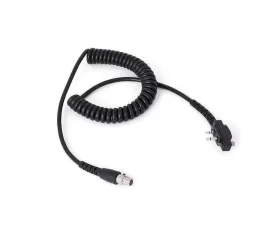 Rugged Radios Icom Bolt On Handheld Radio Headset Coil Cord