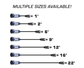 Rugged Radios 16' Offroad Straight Cable to Intercom