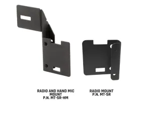 Rugged Radios V3/GMR2/RH-5R Radio Grab Bar Mount and Radio/Hand Mic Mount Jeep Wrangler JK 2007-2017