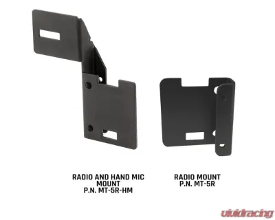 Rugged Radios V3/GMR2/RH-5R Radio Grab Bar Mount and Radio/Hand Mic Mount Jeep Wrangler JK 2007-2017 - JK-RH-MT-HM