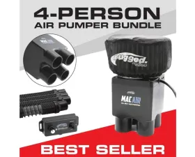 Rugged Radios MAC Air 4-Person Helmet Air Pumper (Bundle)