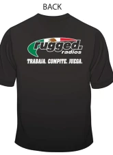 Rugged Radios Mexico Men's Black T-Shirt Small                                     - MS-MXFLAG-XXXL - Image 2