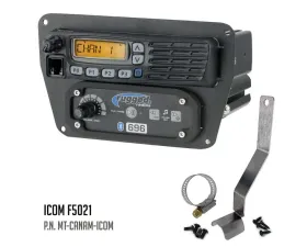 Rugged Radios Motorola CM300D/Vertex VX2200 Mount w/Support Brace Can-Am Commander | Maverick 2011-2021