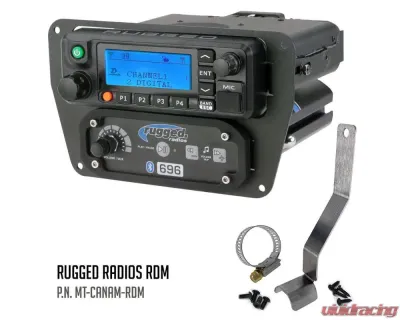 Rugged Radios RDM Mount w/Support Brace Can-Am Commander | Maverick 2011-2021 - MT-CANAM-RDM