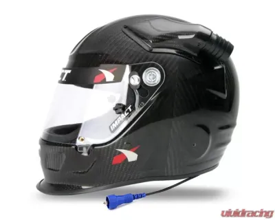 Rugged Radios Impact Carbon Fiber OS20 RACE Offset Wired Offroad Air Helmet X-Small - OS20CF-HK-LG