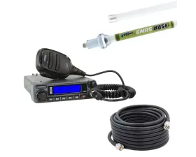 Rugged Radios Base Camp GMR45 POWERHOUSE Mobile Radio w/Fiberglass Antenna Kit