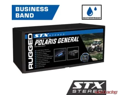 Rugged Radios STX Stereo Complete UTV Communication Kit w/Alpha Audio Helmet Kits Polaris General 2015-2023 - GEN-STX-M1-HK