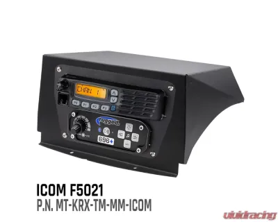 Rugged Radios Icom F5021 Top Mount Multi-Mount Kit Kawasaki Teryx KRX 1000 2008-2022 - MT-KRX-TM-MM-ICOM