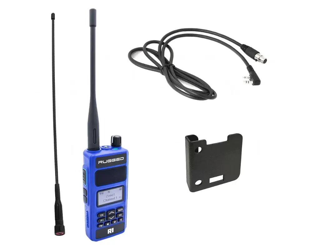 Rugged Radios R1 Business Band Digital Analog Handheld Radio Kit - RK-R1