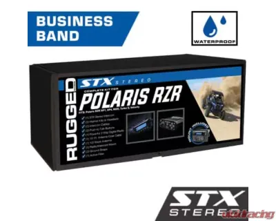 Rugged Radios STX Stereo Complete UTV Communication Kit w/Alpha Audio Helmet Kits Polaris RZR 2010-2023 - XP1-STX-M1-HK