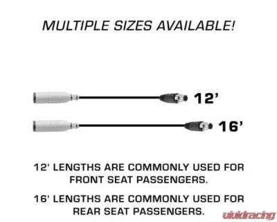 Rugged Radios 16' STX Stereo Straight Cable to Intercom - CS-STX-16