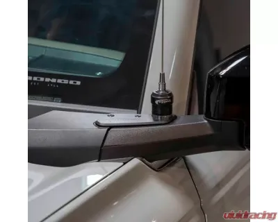 Rugged Radios Driver Side View Mirror Antenna Mount Ford Bronco 2021-2023 - MT-ANT-BRONCO-AL