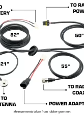Rugged Radios Power and Antenna Cable Harness                                     - PHC-JL-JT - Image 2