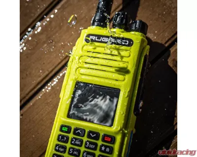 Rugged Radios High Visibility Safety Yellow RDH-X Waterproof Business Band UHF/VHF Handheld Radio - RDH-X-HV