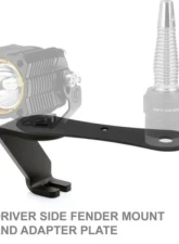 Rugged Radios A-Pillar Antenna Mount Ford F-Series | Chevrolet Silverado | Dodge Ram 2008+                                     - ANT-FENDER-KIT - Image 2