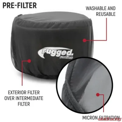 Rugged Radios High Performance Filter Kit MAC Air Helmet Pumper 5 Kit - BLOWER-FILTER-3P-BULK