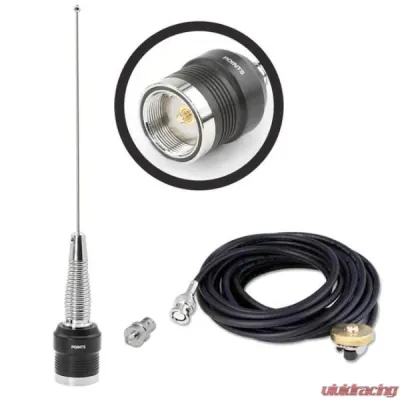 Rugged Radios UHF External Antenna Kit Handheld Radios (UHF 450 - 470 MHz) V3-RH5R-HYT Blackbox BNC Adapter - EXT-ANT-KIT-UHF-ABH