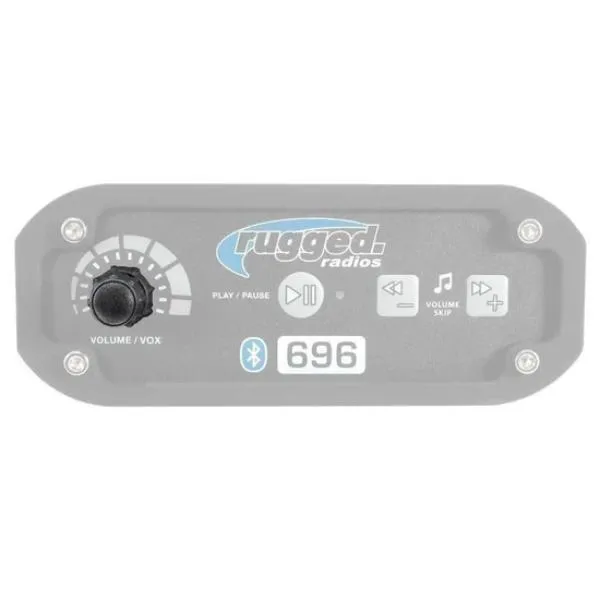 Rugged Radios Replacement Volume & VOX Knob Set 696/696 Plus & STX Intercoms - KNOBS-RRP696