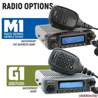 Rugged Radios 696 Plus Remote Head Complete Master Communication Kit w/ Intercom & 2-Way Radio G1 GMRS - MCK-696RS-2P-G1
