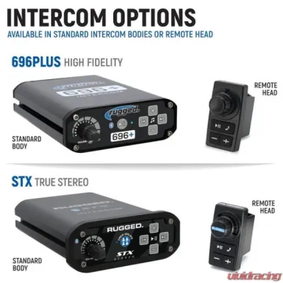 Rugged Radios Complete Communication Kit w/Bluetooth Intercom & 2-Way Radio Dash Mount M1 VHF 696 Plus Polaris - PROR-696-M1-HK
