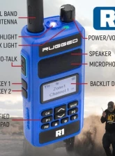 Rugged Radios Bundle Rugged R1 Business Band Handheld Radio w/ Hand Mic                                     - R1-G - Image 2