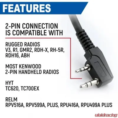 Rugged Radios Bundle Rugged R1 Business Band Handheld Radio w/ Hand Mic - R1-G