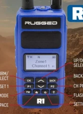 Rugged Radios Bundle Rugged R1 Business Band Handheld Radio w/ Hand Mic                                     - R1-G - Image 4
