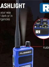 Rugged Radios Bundle Rugged R1 Business Band Handheld Radio w/ Hand Mic                                     - R1-G - Image 5