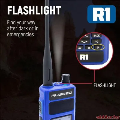 Rugged Radios Bundle Rugged R1 Business Band Handheld Radio w/ Hand Mic - R1-G