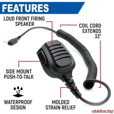 Rugged Radios Bundle Rugged R1 Business Band Handheld Radio w/ Hand Mic - R1-G