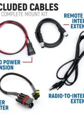 Rugged Radios Complete Communication Kit w/ Bluetooth Intercom & 2-Way Radio G1 GMRS No Intercom Polaris Xpedition 2024                                     - XPED-RK-G1 - Image 2