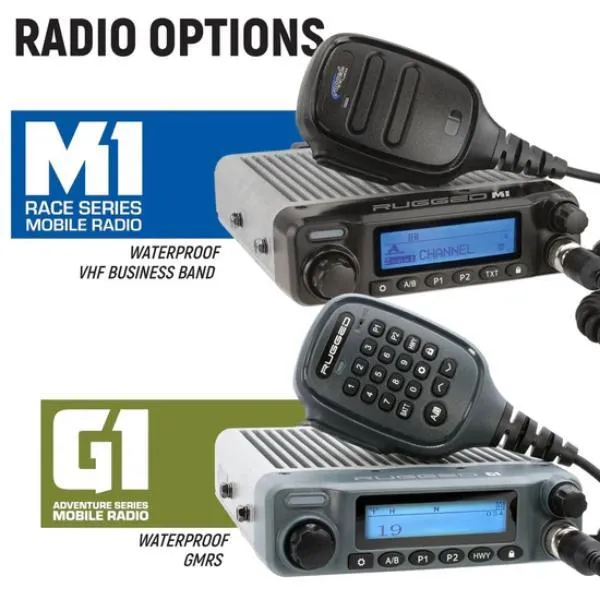 Rugged Radios Complete Communication Kit w/ Bluetooth Intercom & 2-Way Radio M1 VHF No Intercom Polaris Xpedition 2024 - XPED-RK-M1V