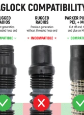 Rugged Radios MLA-1000 MagLock Helmet Air Kit for Off-Road Racing Helmets                                     - MLA-1000 - Image 7