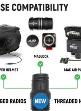 Rugged Radios MLA-1000 MagLock Helmet Air Kit for Off-Road Racing Helmets                                     - MLA-1000 - Image 8